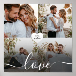 Entwerfen Sie Ihre eigene Liebe Collage Fotografy Poster