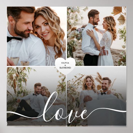 Entwerfen Sie Ihre eigene Liebe Collage Fotografy Poster (Vorne)