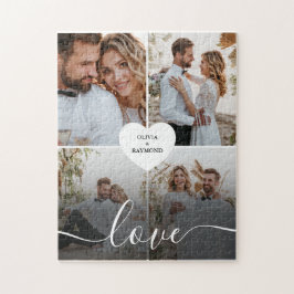 Entwerfen Sie Ihre eigene Liebe Collage Fotografy Puzzle