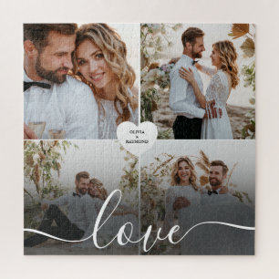Entwerfen Sie Ihre eigene Liebe Collage Fotografy Puzzle