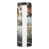 Entwerfen Sie Ihre eigene Liebe Collage Fotografy Thermosbecher (Rückseite)