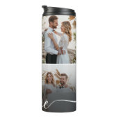 Entwerfen Sie Ihre eigene Liebe Collage Fotografy Thermosbecher (Nach rechts gedreht)