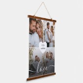 Entwerfen Sie Ihre eigene Liebe Collage Fotografy Wandteppich Mit Holzrahmen (Gewinkelt)