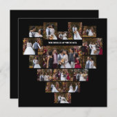 Entwerfen Sie Ihre eigene Liebe Herz geformt FotoC Ankündigung (Vorne/Hinten)