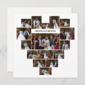 Entwerfen Sie Ihre eigene Liebe Herz geformt FotoC Dankeskarte (Vorne/Hinten)