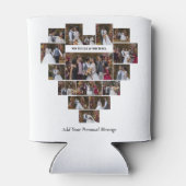 Entwerfen Sie Ihre eigene Liebe Herz geformt FotoC Dosenkühler (Rückseite)