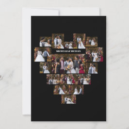 Entwerfen Sie Ihre eigene Liebe Herz geformt FotoC Feiertagskarte