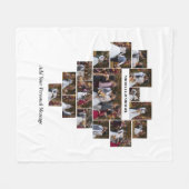 Entwerfen Sie Ihre eigene Liebe Herz geformt FotoC Fleecedecke (Vorderseite (Horizontal))