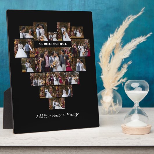 Entwerfen Sie Ihre eigene Liebe Herz geformt FotoC Fotoplatte (Seite)