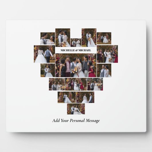 Entwerfen Sie Ihre eigene Liebe Herz geformt FotoC Fotoplatte (Vorderseite)