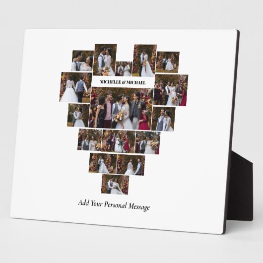 Entwerfen Sie Ihre eigene Liebe Herz geformt FotoC Fotoplatte (Seite)