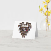 Entwerfen Sie Ihre eigene Liebe Herz geformt FotoC Karte (Gelbe Blume)