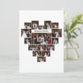 Entwerfen Sie Ihre eigene Liebe Herz geformt FotoC Karte (Stehend Vorderseite)