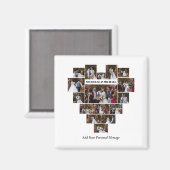 Entwerfen Sie Ihre eigene Liebe Herz geformt FotoC Magnet (Vorderseite/Rückseite)