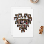Entwerfen Sie Ihre eigene Liebe Herz geformt FotoC Mitteilungskarte (Vorderseite/Rückseite Beispiel)