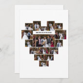 Entwerfen Sie Ihre eigene Liebe Herz geformt FotoC Mitteilungskarte (Vorne/Hinten)