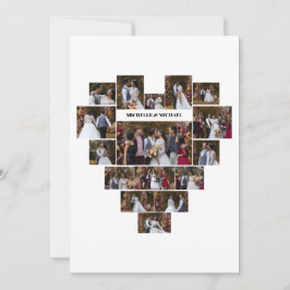 Entwerfen Sie Ihre eigene Liebe Herz geformt FotoC Mitteilungskarte