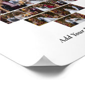 Entwerfen Sie Ihre eigene Liebe Herz geformt FotoC Poster (Ecke)