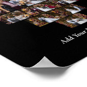 Entwerfen Sie Ihre eigene Liebe Herz geformt FotoC Poster (Ecke)