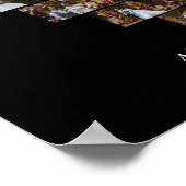 Entwerfen Sie Ihre eigene Liebe Herz geformt FotoC Poster (Ecke)