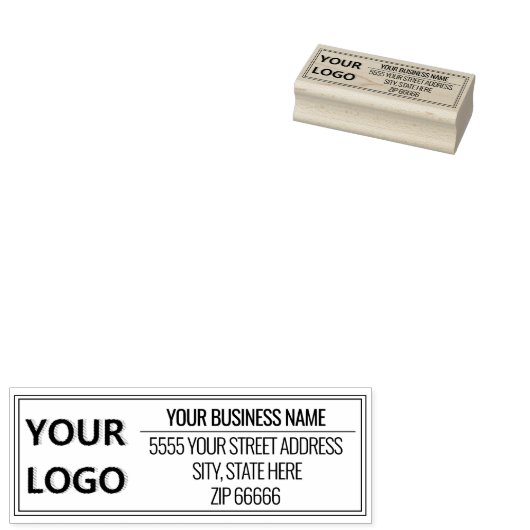 Entwerfen Sie Ihre eigene Logo-Adresse Rubber-Brie Gummistempel (Stempel)