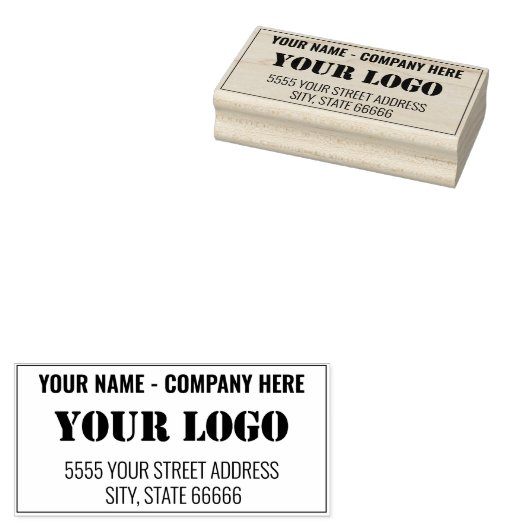 Entwerfen Sie Ihre eigene Logo-Adresse Rubber-Brie Gummistempel (Stempel)