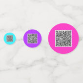 Entwerfen Sie Ihre eigene Logo- und QR-Code-Confet Konfetti (Rückseiten)