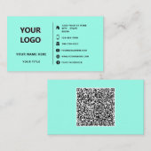 Entwerfen Sie Ihre eigene Logo- und QR-Code-Visite Visitenkarte (Vorne/Hinten)