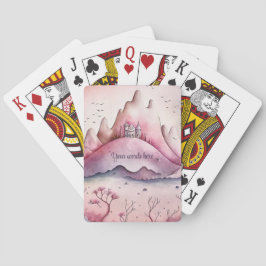 Entwerfen Sie Ihre eigene magische Burg & Gebirge Spielkarten