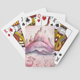 Entwerfen Sie Ihre eigene magische Burg & Gebirge Spielkarten