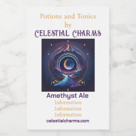 Entwerfen Sie Ihre eigene magische Landschaft Luna Weinetikett