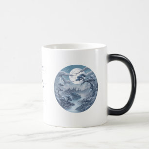 Entwerfen Sie Ihre eigene mistelblaue Landschaft Verwandlungstasse