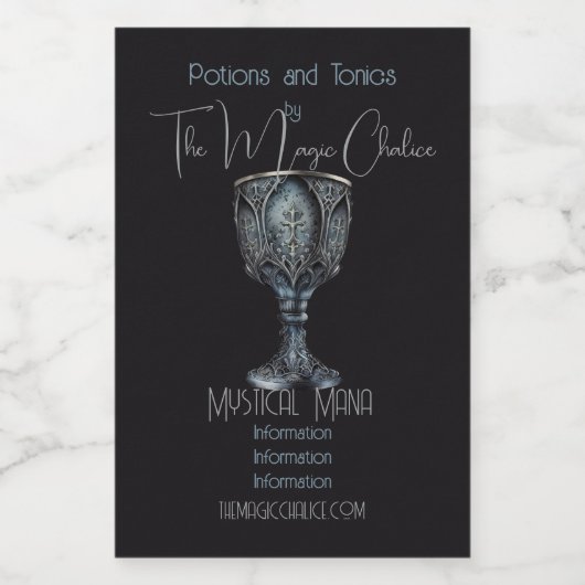 Entwerfen Sie Ihre eigene mittelalterliche Skihütt Lebensmitteletikett (Einzelnes Label)