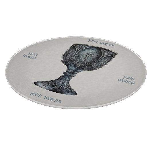 Entwerfen Sie Ihre eigene mittelalterliche Skihütt Schneidebrett (Ecke)