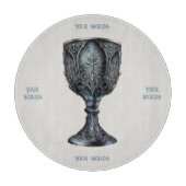 Entwerfen Sie Ihre eigene mittelalterliche Skihütt Schneidebrett (Vorderseite)