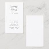 Entwerfen Sie Ihre eigene moderne Elegante Design Visitenkarte (Vorne/Hinten)