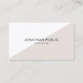 Entwerfen Sie Ihre eigene moderne Elegante Sleek S Visitenkarte (Vorderseite)