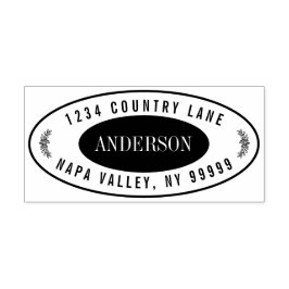 Entwerfen Sie Ihre eigene moderne Rücksendeadresse Permastempel