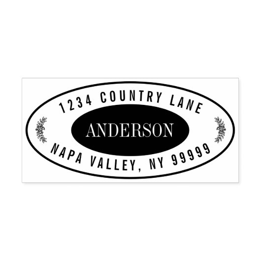 Entwerfen Sie Ihre eigene moderne Rücksendeadresse Permastempel (Design)