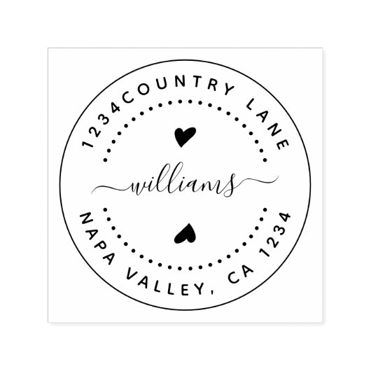 Entwerfen Sie Ihre eigene moderne Runde Rückfahrt Permastempel (Design)