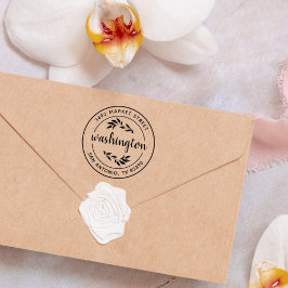 Entwerfen Sie Ihre eigene moderne rustikale Rückse Permastempel