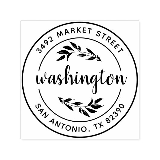 Entwerfen Sie Ihre eigene moderne rustikale Rückse Permastempel (Design)