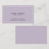 Entwerfen Sie Ihre eigene moderne und elegante Vil Visitenkarte (Vorne/Hinten)