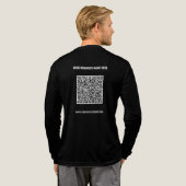Entwerfen Sie Ihre eigene Name-Website und QR-Code Tri-Blend Shirt (Voller Rücken)
