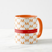 Entwerfen Sie Ihre eigene orangefarbene Tasse mit (VorderseiteRechts)