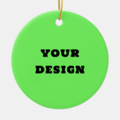 Entwerfen Sie Ihre eigene Personalisierte 2-seitig Keramik Ornament (Vorne)