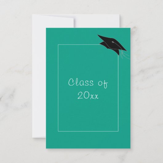 Entwerfen Sie Ihre eigene Personalisierte Abschlus Einladung (Rückseite)