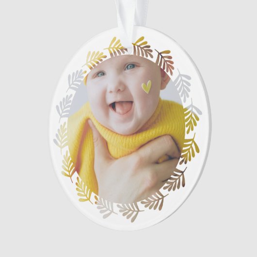 Entwerfen Sie Ihre eigene Personalisierte Ornament (Vorderseite)