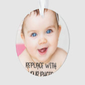 Entwerfen Sie Ihre eigene Personalisierte Ornament (Vorderseite)