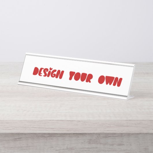 Entwerfen Sie Ihre eigene Personalisierte Schreibtischnamensplakette (Vorderseite )